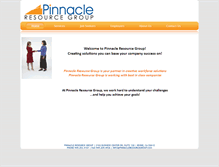 Tablet Screenshot of pinnacleresourcegroup.com